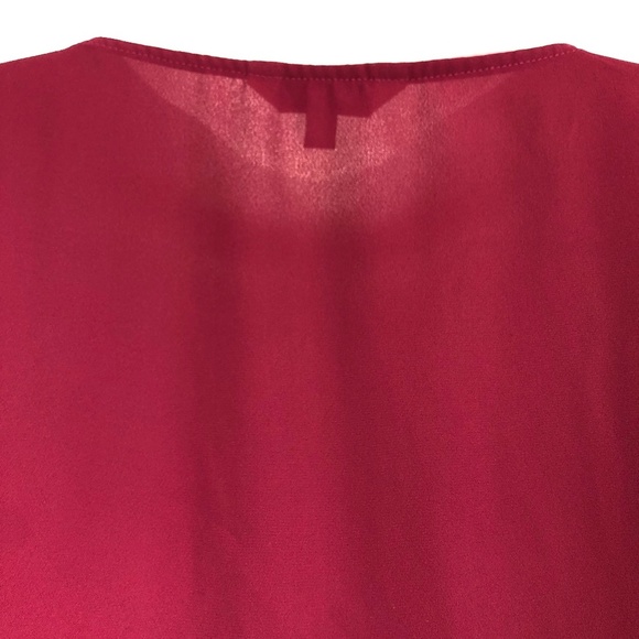 JUICY COUTURE Cherry Red High Low Beaded Top ~sz M - Picture 6 of 8